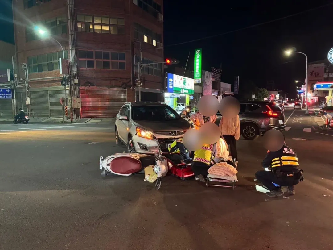 車禍現場。(圖/翻攝畫面)