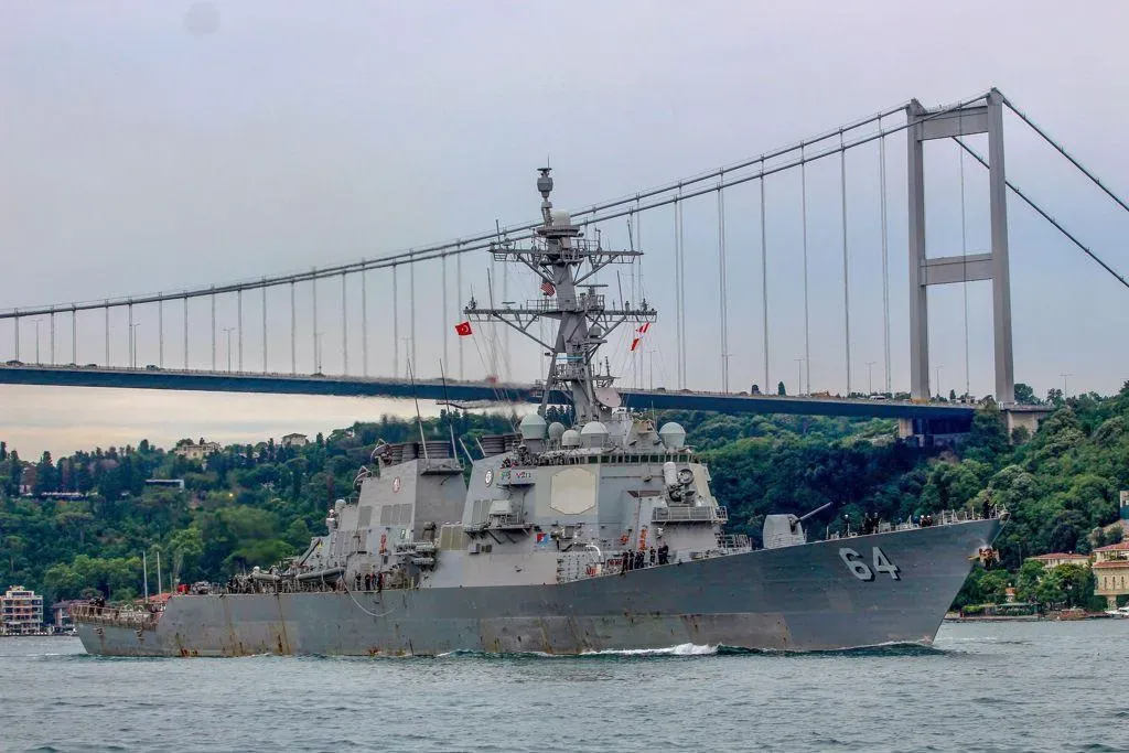 美國海軍卡尼號驅逐艦。(資料照/路透)