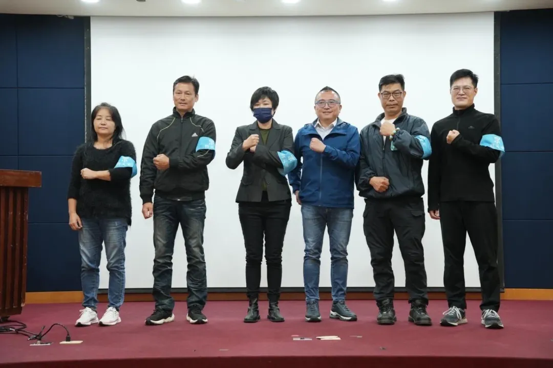 台灣民眾黨成立防災士中隊。（圖／民眾黨提供）