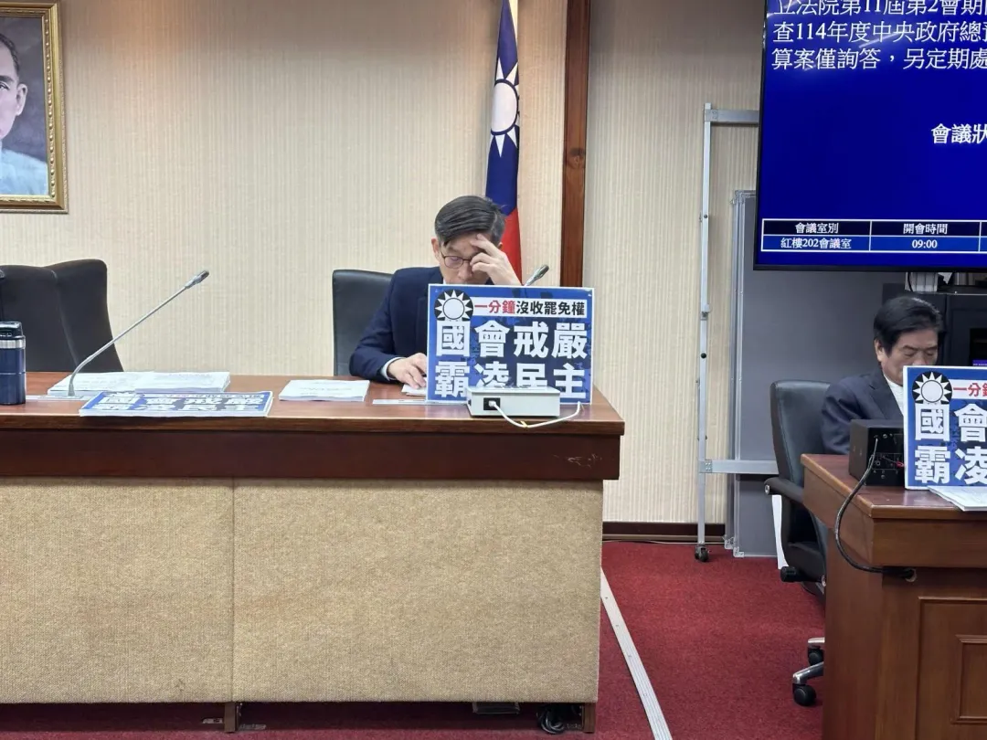 民進黨嗆「國會戒嚴、霸凌民主」。（圖／黃詩崴攝）