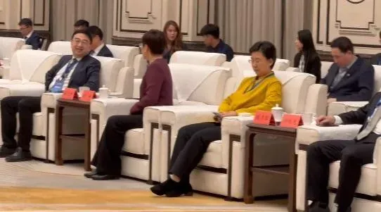 與會者包括北京台辦主任霍光峰、上海台辦主任金梅和江蘇台辦主任練月琴。（圖／中視提供）