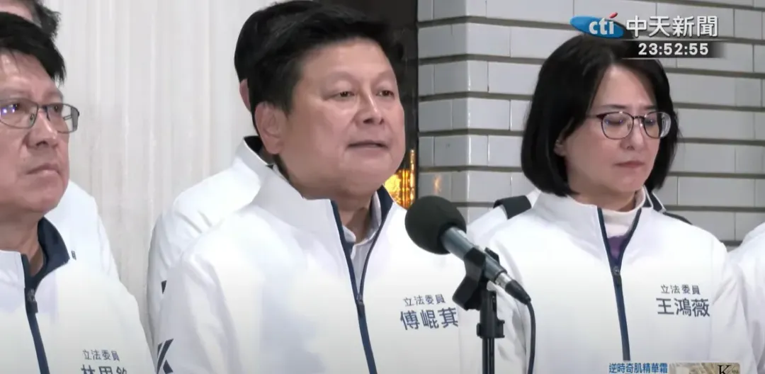 國民黨團總召傅崐萁。(圖/中天新聞)