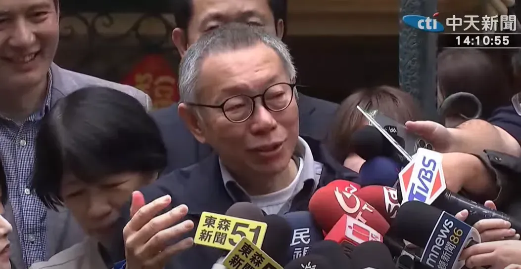 柯文哲。（圖／中天新聞）