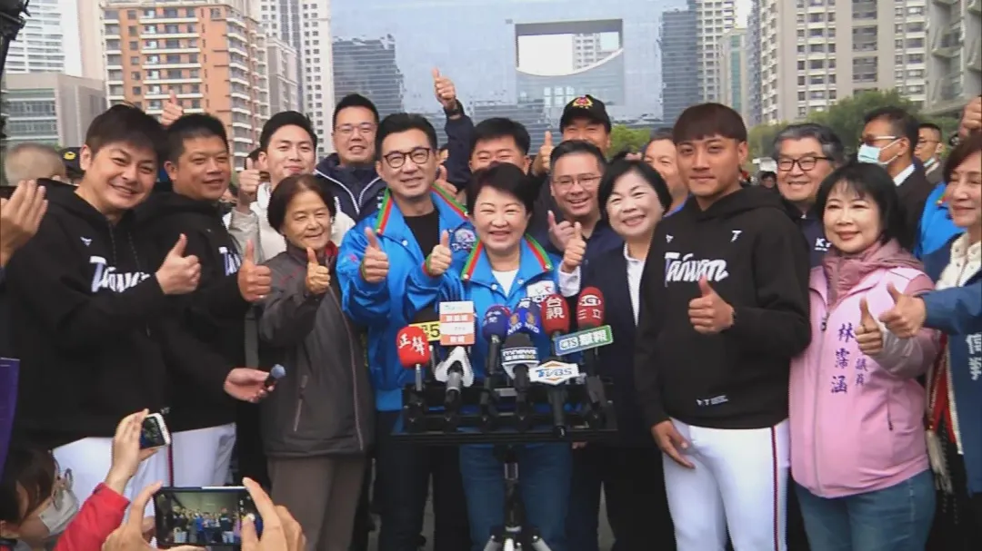 國民黨在台中有媽媽市長盧秀燕坐陣。（圖／中天新聞）