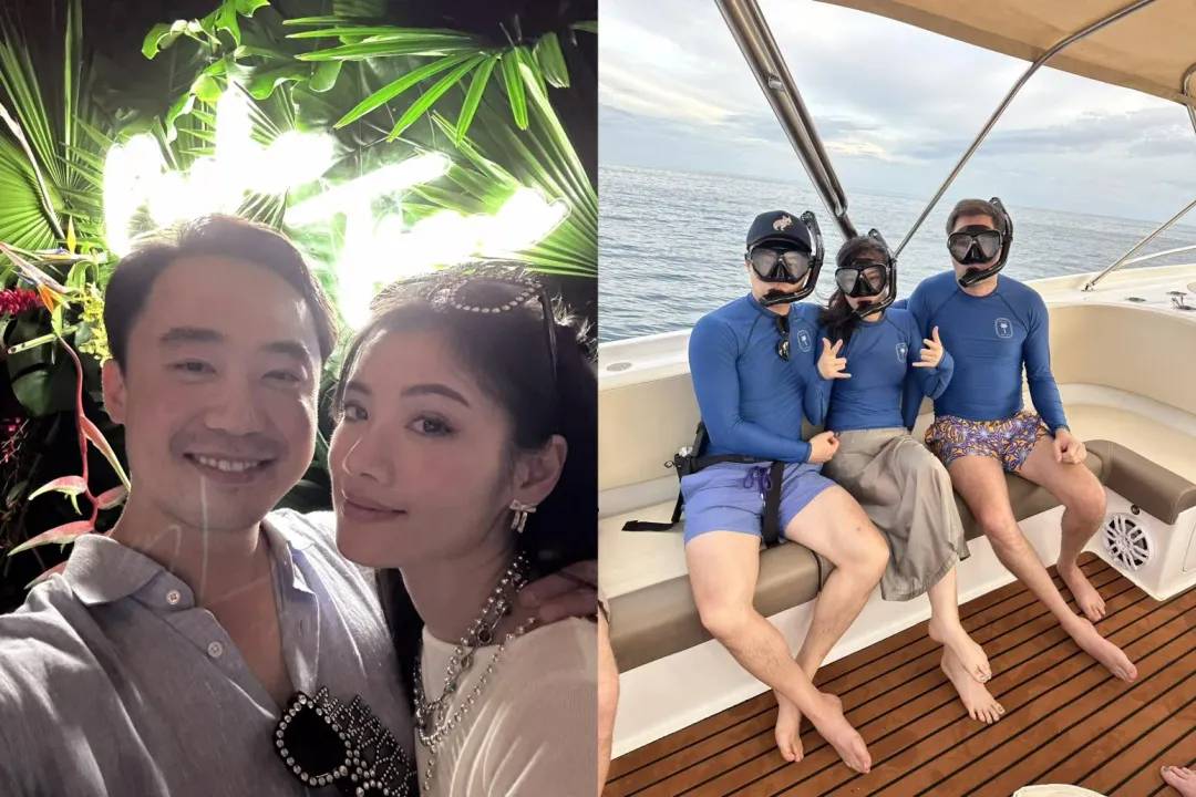 薄瓜瓜在X平台PO出與愛妻的甜密合照。(圖/翻攝X@BoKuangyi)