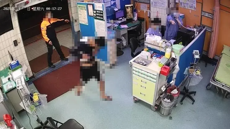 張男自行就醫。（圖／警方提供）