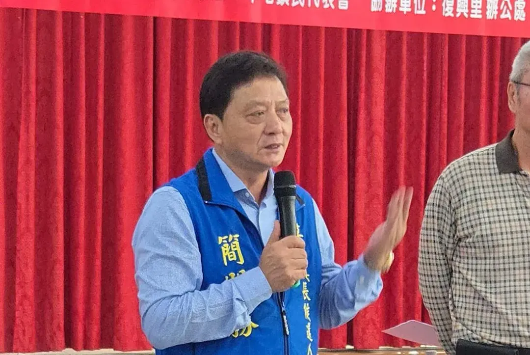 國民黨草屯鎮長參選人簡賜勝。（圖／翻攝自簡賜勝臉書）