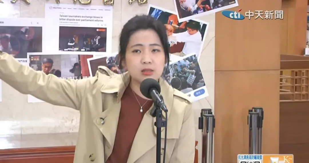 國民黨立委徐巧芯今日在受訪時怒轟民進黨立委鍾佳濱不要臉。(圖/中天新聞)