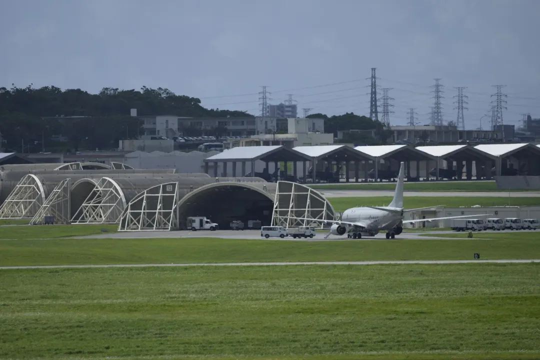 美國嘉手納空軍基地位於日本沖繩。(圖/美聯社)