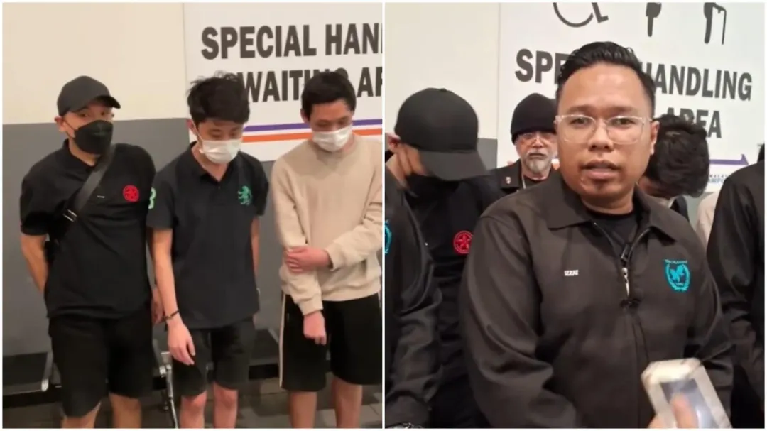 馬國單親爸小飛（左一戴帽者）因英文爛又不懂電腦，被詐騙集團拋棄。（圖／翻攝國際人道救援組織IG）