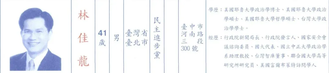 林佳龍的選舉公報被翻出對比鍾佳濱。（圖／翻攝黃揚明臉書）