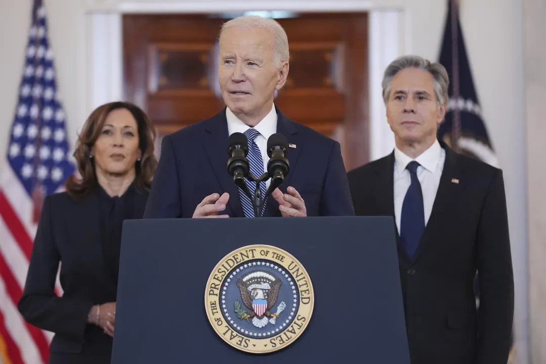 82歲美國前總統拜登（Joe Biden）罹癌。（圖／美聯社）