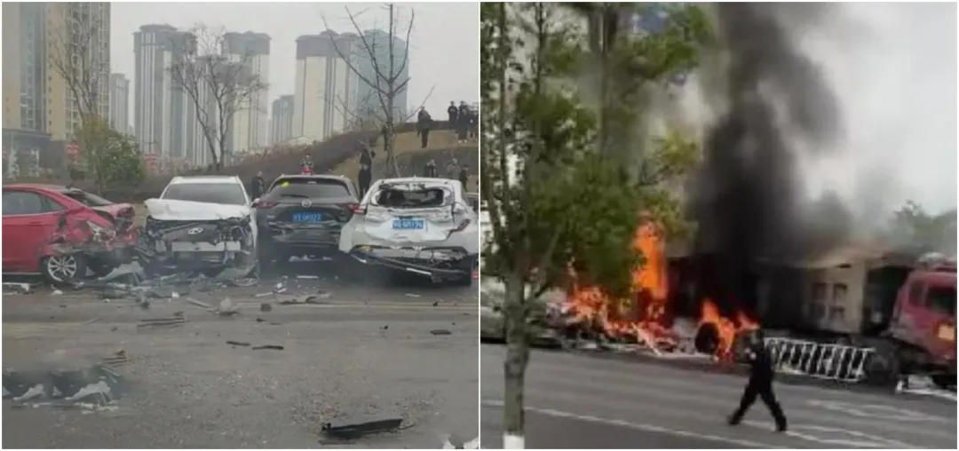 現場慘不忍睹。（圖／翻攝微博）