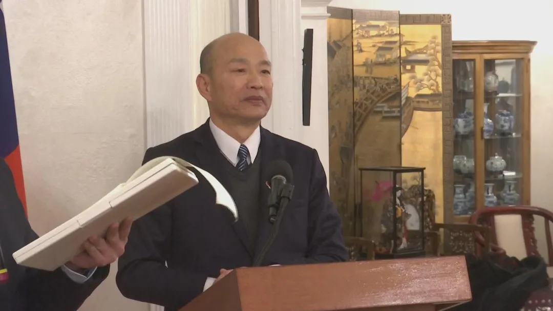立法院長韓國瑜率團赴美國參加川普就職典禮。（圖／中天新聞）