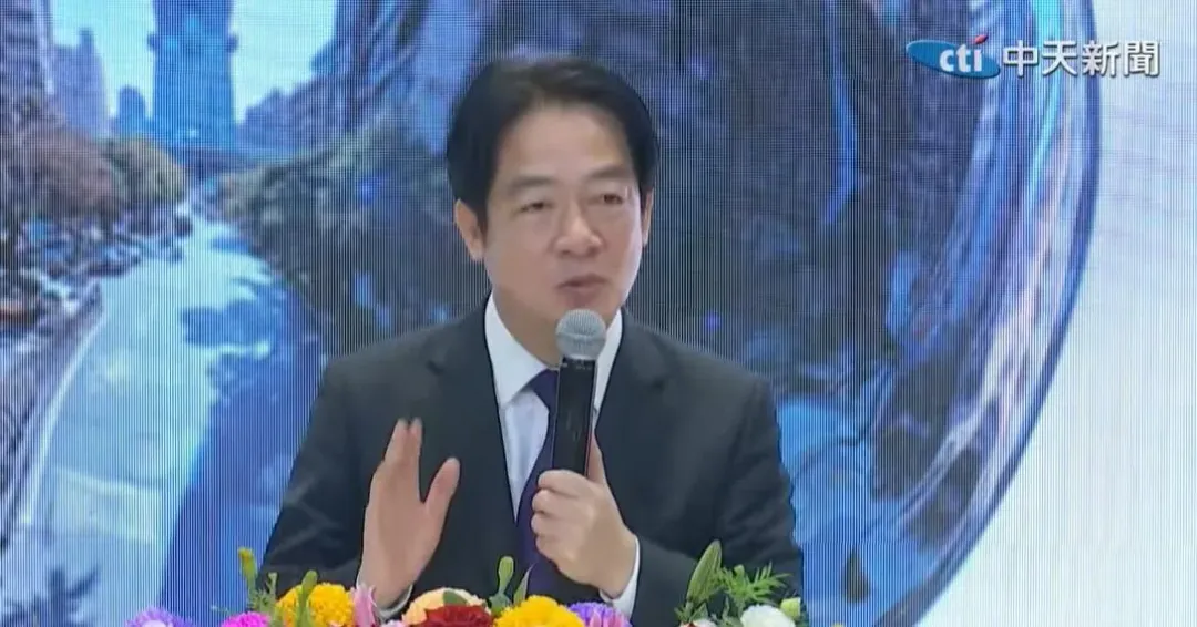 賴清德總統24日出席表年百億海外圓夢基金記者會。（圖／中天新聞）