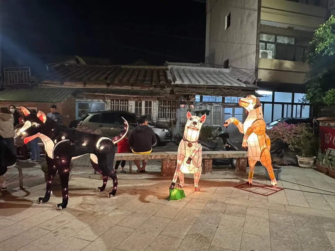 義犬將軍造型的花燈。（圖／雲林縣政府提供）