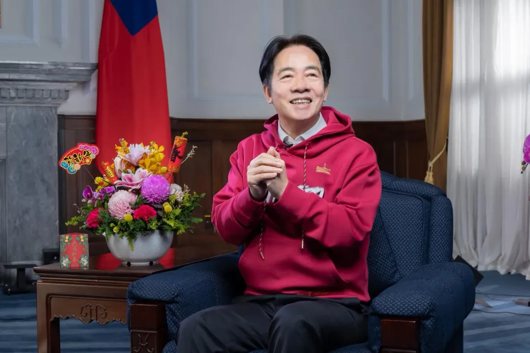 總統賴清德在小年夜發表新春談話，保證要讓台灣尚勇。（圖／總統府提供）