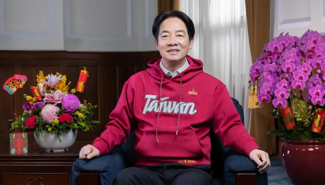 總統賴清德在小年夜發表談話。（圖／總統府提供）