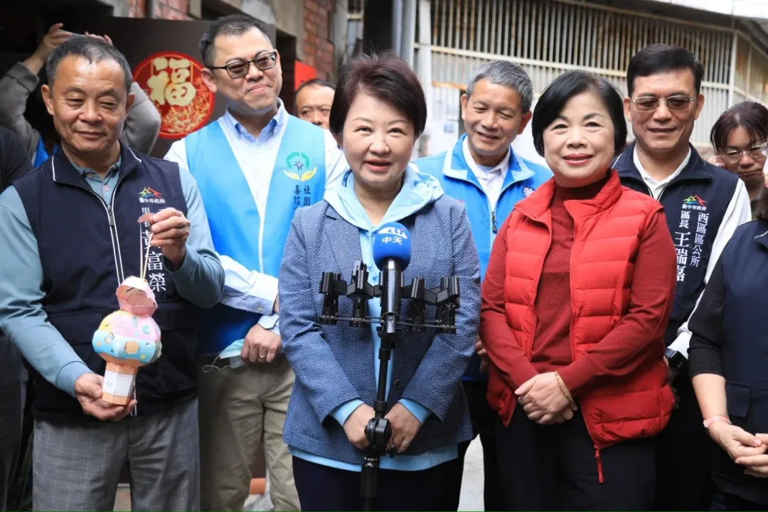 盧秀燕強調台中8席立委無論藍綠都做得很好。(圖/台中市政府提供)