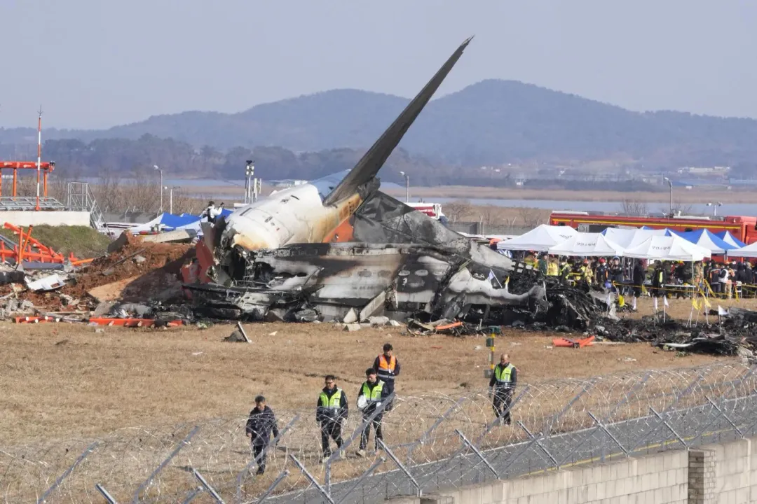 南韓濟州航空空難造成179人不幸罹難。（圖／美聯社）