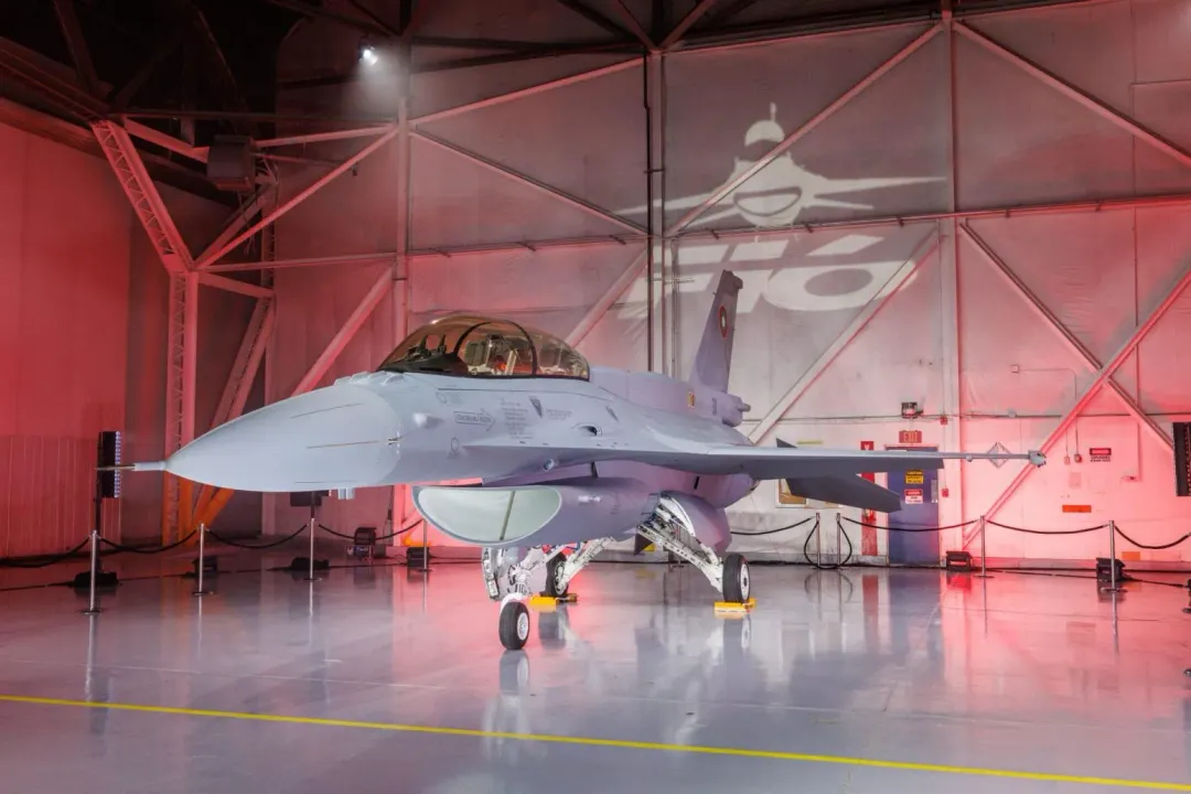 保加利亞首架F-16D Block 70戰機交機典禮。(圖/保加利亞國防部)