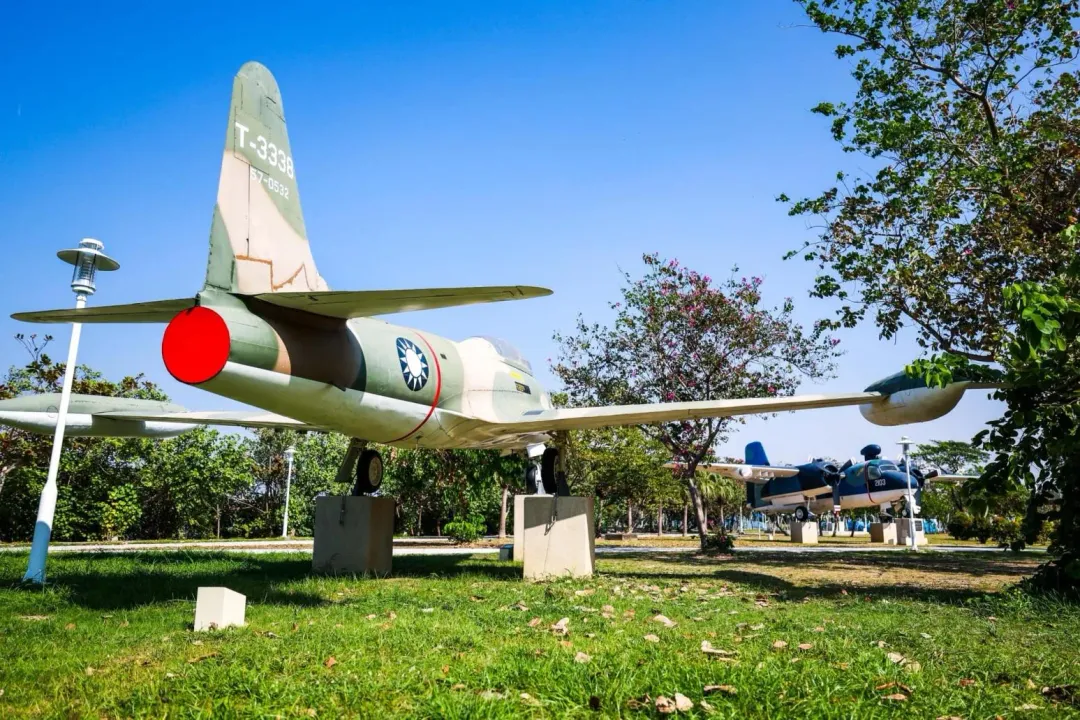 機體採用叢林迷彩塗裝的T-33高級教練機。(圖/軍聞社)