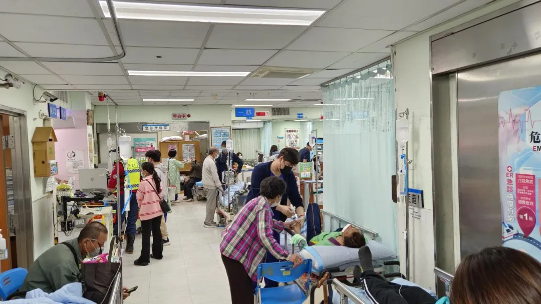 屏東基督教醫院統計1月27日至2月1日，急診就醫人次湧進2770人次。（圖／屏東基督教醫院）