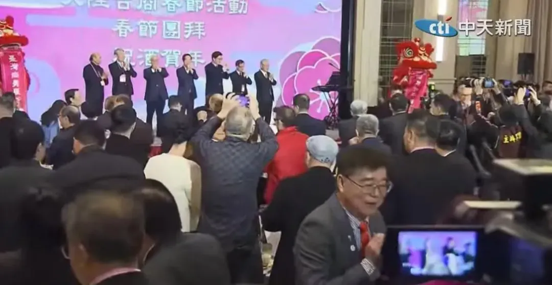 總統賴清德出席2025年大陸台商春節活動。(圖／中天新聞)