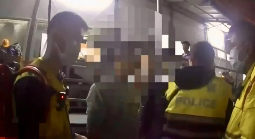 林男與移工爆濺血衝突，頭、手受傷憤而赴警局提告。（圖／翻攝畫面）