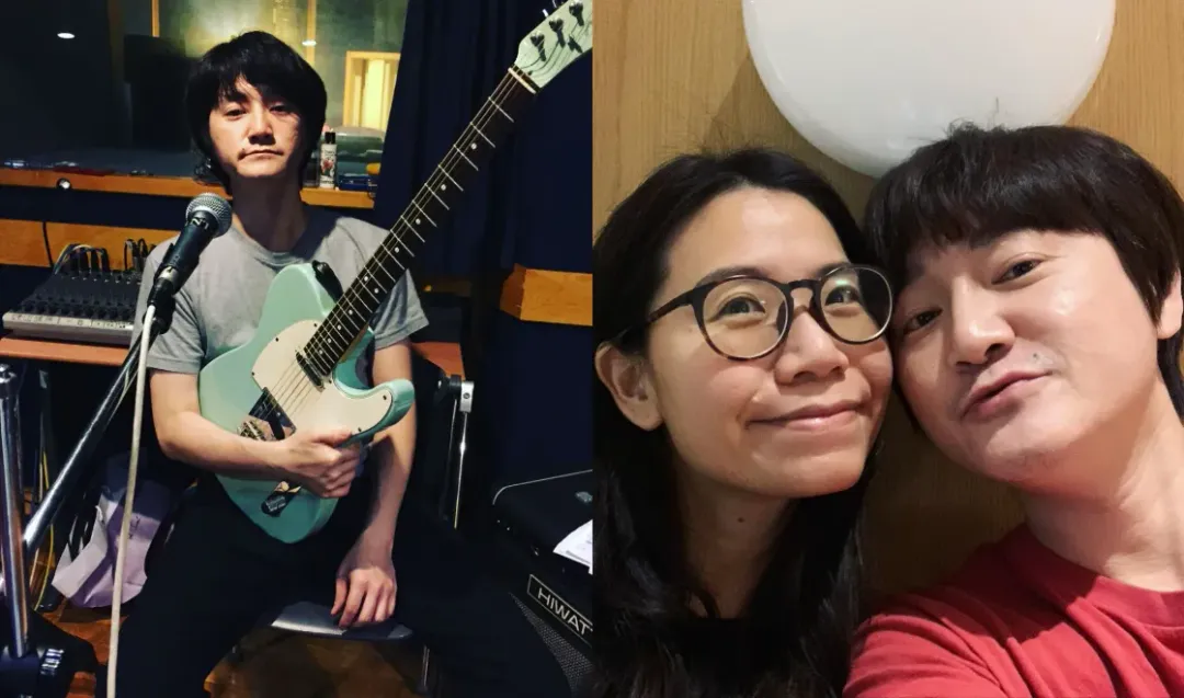 旺福樂團主唱姚小民與謝謹如（推機）結婚多年。（圖／翻攝自姚小民臉書）