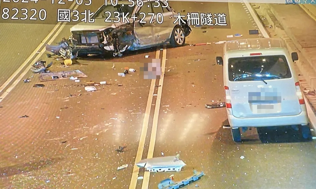 車禍現場。（圖／翻攝畫面）