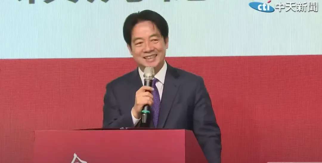 賴清德14日出席工商團體春節聯誼。(圖/中天新聞)