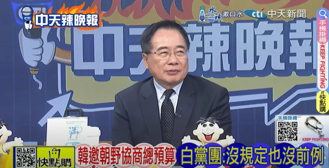 蔡正元認為,韓國瑜沒必要當好人。(圖/中天新聞)