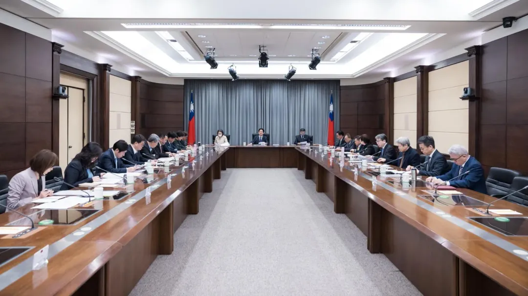 賴清德總統於2月14日召開國安高層會議。(圖/總統府提供)