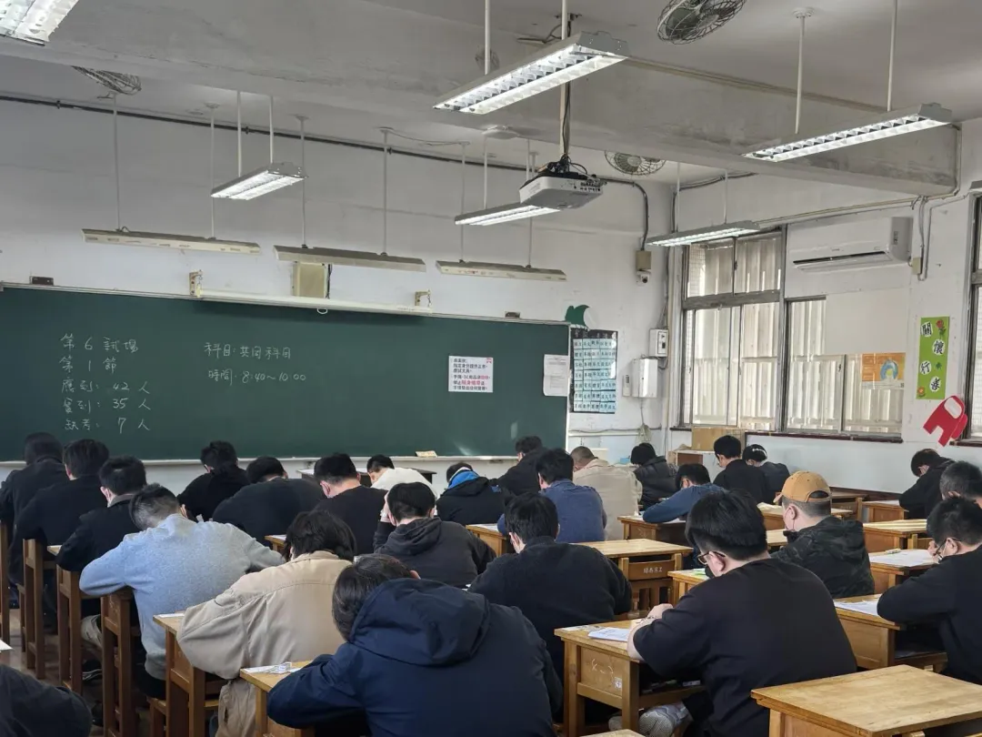 今日第一階段筆試。(圖/台鐵提供)