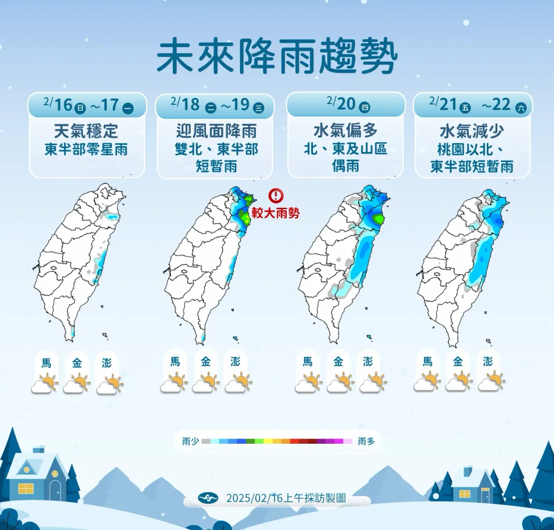 未來降雨趨勢。（圖／中央氣象署）