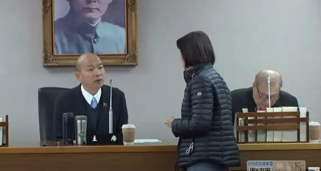 立法院長韓國瑜聽完忍不住吐槽柯建銘鼻子會不會變長。（圖／中天新聞）