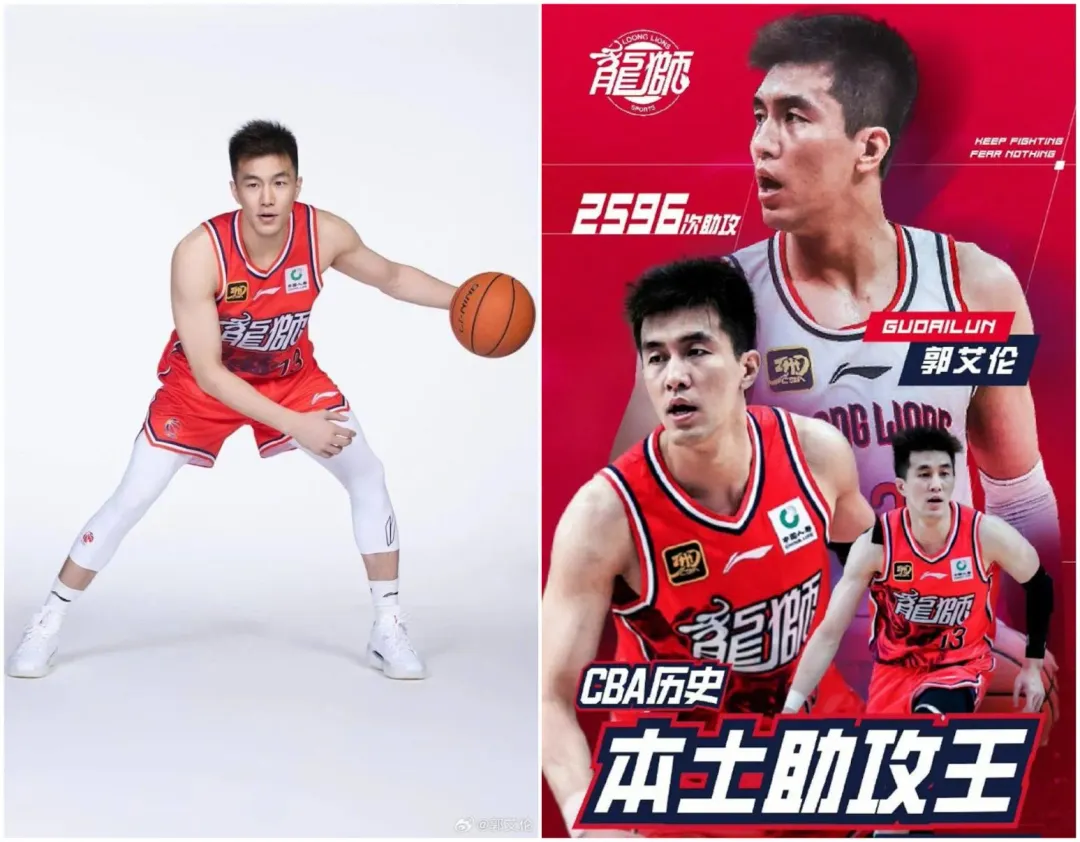 郭艾倫隸屬CBA廣州龍獅隊。（圖／翻攝微博）