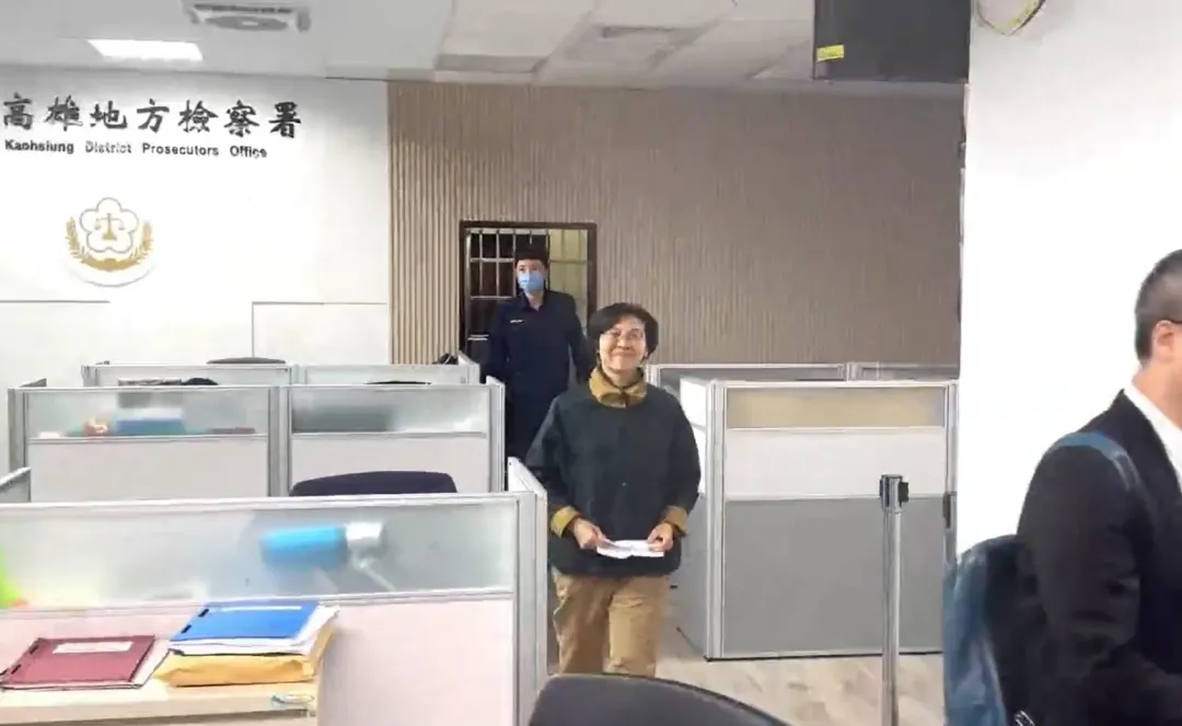 林岱樺移送高雄地檢複訊。（圖／中天新聞）