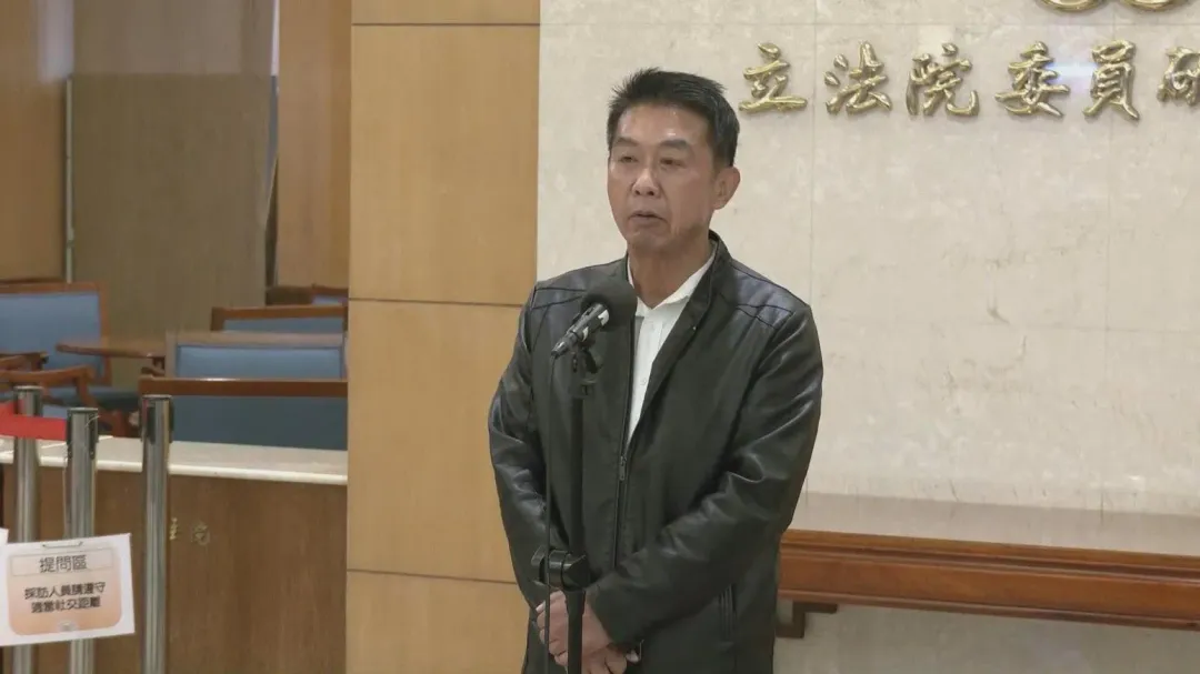 綠委許智傑表示，「現在暫時都不要提到岱樺」。（圖／中天新聞）