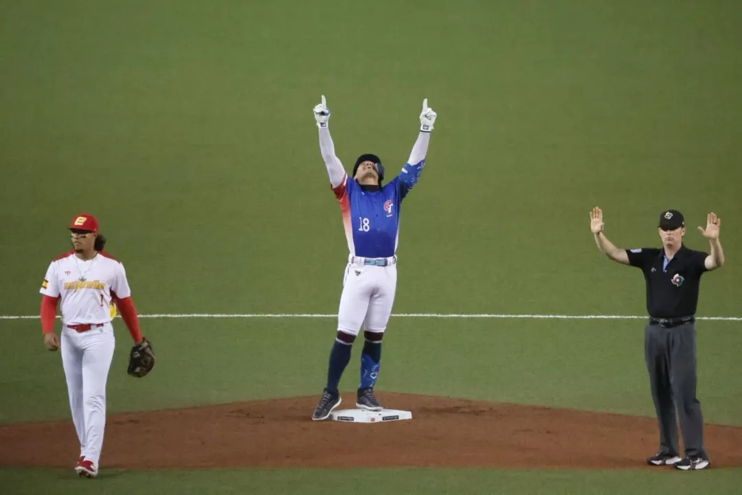 中華隊以6:3擊敗西班牙再添1勝，確定順利挺進2026 WBC世界棒球經典賽。（圖／中時新聞網提供）