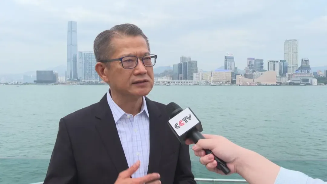 香港財政司司長陳茂波。（圖／翻攝央視網）