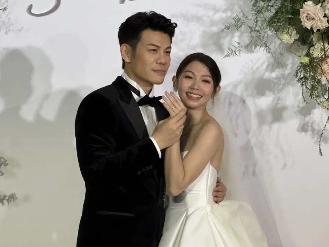 陳志強（左）與曾智希（右）27日舉辦婚禮。（圖／楊進明 攝）
