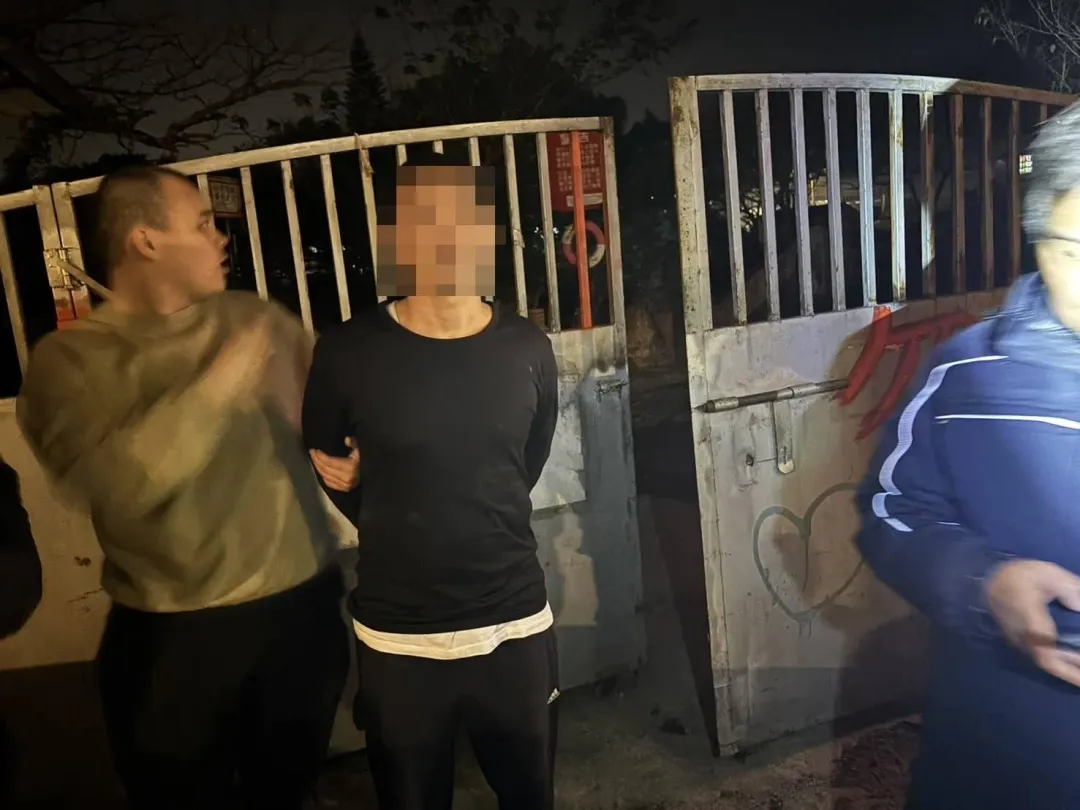 桃園警方逮獲銀樓搶案嫌犯。（圖／翻攝畫面）