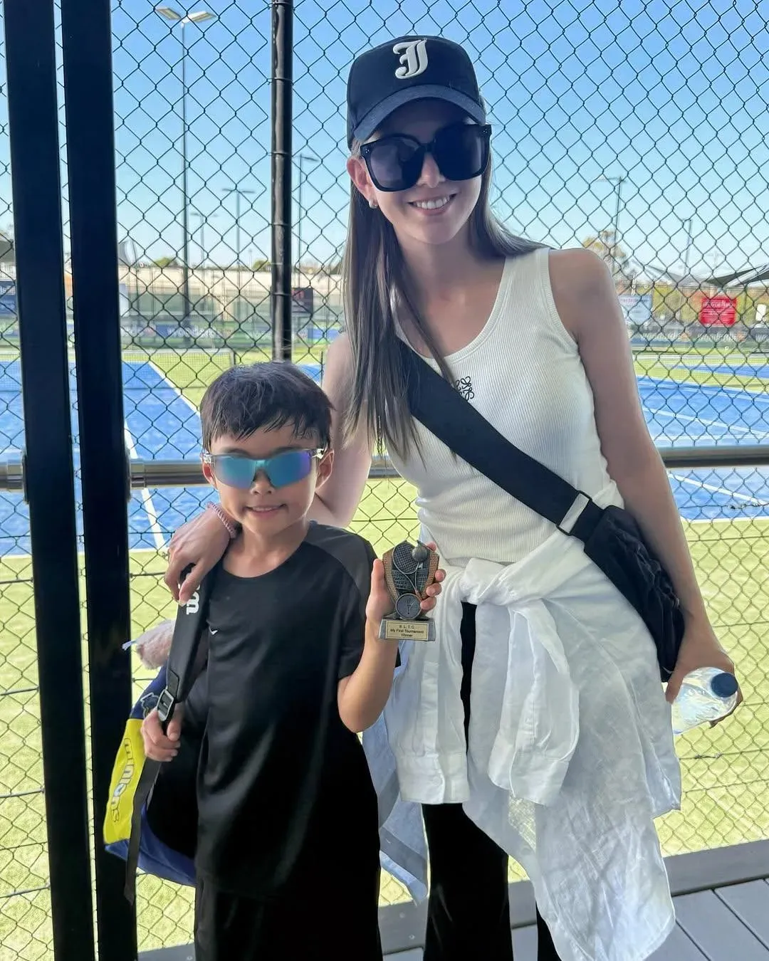 Romeo網球賽奪冠。（圖／翻攝自hannah_quinlivan IG）