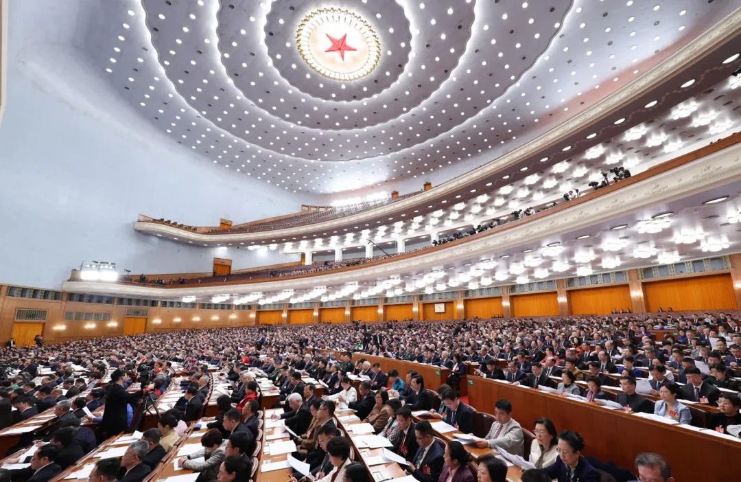 全國政協14屆三次會議於北京人民大會堂開幕。(圖/新華社)