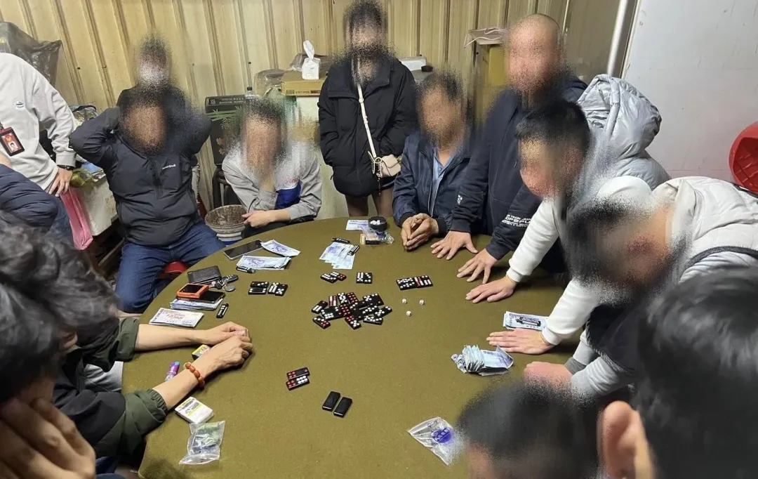 警方破獲天九牌職業賭場逮獲19人。（圖／翻攝畫面）