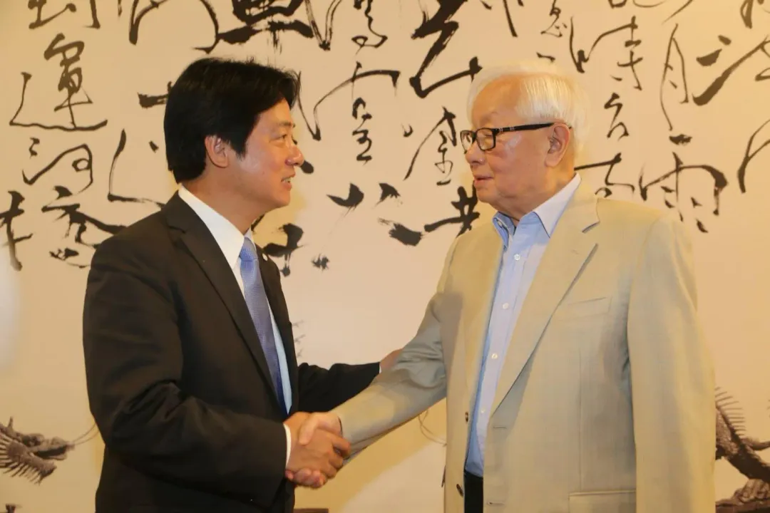 賴清德、張忠謀。（圖／擷取自賴清德臉書）