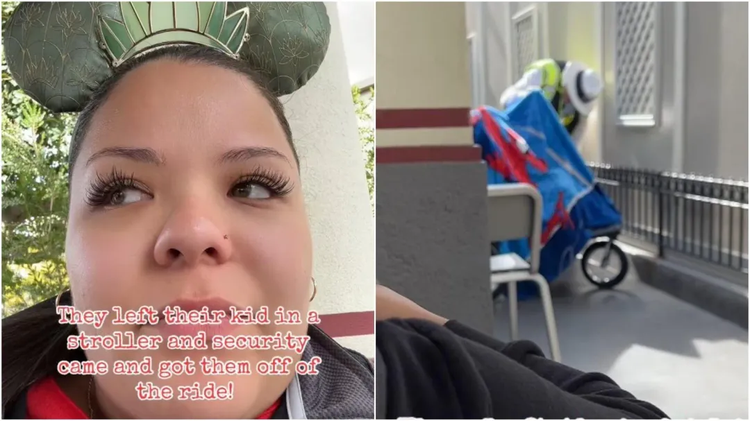 女子發現路邊嬰兒車毯子下藏著嬰兒。（圖／翻攝Tiktok）