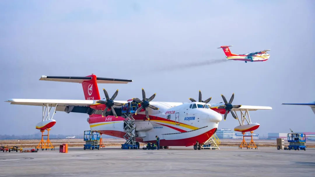 大陸自主研製的AG600「鯤龍」水上飛機。（圖／翻攝自微博）